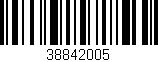 Código de barras (EAN, GTIN, SKU, ISBN): '38842005'