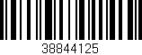 Código de barras (EAN, GTIN, SKU, ISBN): '38844125'