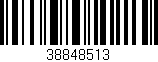Código de barras (EAN, GTIN, SKU, ISBN): '38848513'