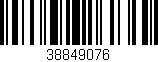 Código de barras (EAN, GTIN, SKU, ISBN): '38849076'