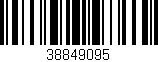 Código de barras (EAN, GTIN, SKU, ISBN): '38849095'