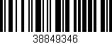 Código de barras (EAN, GTIN, SKU, ISBN): '38849346'