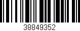 Código de barras (EAN, GTIN, SKU, ISBN): '38849352'