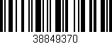 Código de barras (EAN, GTIN, SKU, ISBN): '38849370'