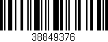 Código de barras (EAN, GTIN, SKU, ISBN): '38849376'
