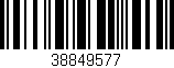 Código de barras (EAN, GTIN, SKU, ISBN): '38849577'