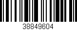 Código de barras (EAN, GTIN, SKU, ISBN): '38849604'