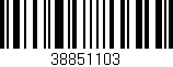 Código de barras (EAN, GTIN, SKU, ISBN): '38851103'