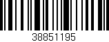 Código de barras (EAN, GTIN, SKU, ISBN): '38851195'