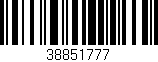 Código de barras (EAN, GTIN, SKU, ISBN): '38851777'