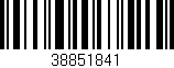 Código de barras (EAN, GTIN, SKU, ISBN): '38851841'