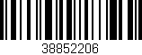 Código de barras (EAN, GTIN, SKU, ISBN): '38852206'