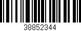 Código de barras (EAN, GTIN, SKU, ISBN): '38852344'