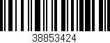 Código de barras (EAN, GTIN, SKU, ISBN): '38853424'