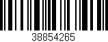 Código de barras (EAN, GTIN, SKU, ISBN): '38854265'