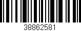 Código de barras (EAN, GTIN, SKU, ISBN): '38862581'
