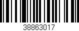Código de barras (EAN, GTIN, SKU, ISBN): '38863017'