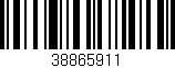 Código de barras (EAN, GTIN, SKU, ISBN): '38865911'