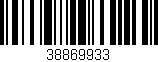 Código de barras (EAN, GTIN, SKU, ISBN): '38869933'