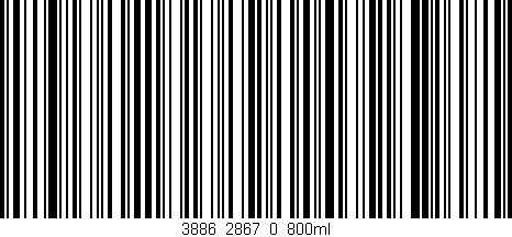 Código de barras (EAN, GTIN, SKU, ISBN): '3886_2867_0_800ml'