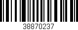 Código de barras (EAN, GTIN, SKU, ISBN): '38870237'