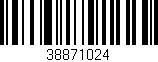 Código de barras (EAN, GTIN, SKU, ISBN): '38871024'