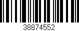 Código de barras (EAN, GTIN, SKU, ISBN): '38874552'