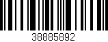 Código de barras (EAN, GTIN, SKU, ISBN): '38885892'