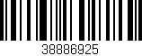 Código de barras (EAN, GTIN, SKU, ISBN): '38886925'
