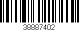 Código de barras (EAN, GTIN, SKU, ISBN): '38887402'