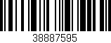 Código de barras (EAN, GTIN, SKU, ISBN): '38887595'