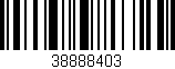 Código de barras (EAN, GTIN, SKU, ISBN): '38888403'