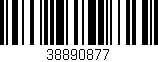 Código de barras (EAN, GTIN, SKU, ISBN): '38890877'