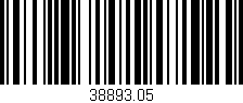 Código de barras (EAN, GTIN, SKU, ISBN): '38893.05'
