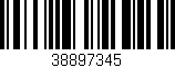 Código de barras (EAN, GTIN, SKU, ISBN): '38897345'