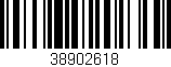 Código de barras (EAN, GTIN, SKU, ISBN): '38902618'