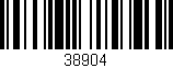 Código de barras (EAN, GTIN, SKU, ISBN): '38904'