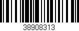 Código de barras (EAN, GTIN, SKU, ISBN): '38908313'