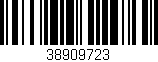 Código de barras (EAN, GTIN, SKU, ISBN): '38909723'