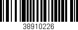 Código de barras (EAN, GTIN, SKU, ISBN): '38910226'