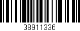 Código de barras (EAN, GTIN, SKU, ISBN): '38911336'