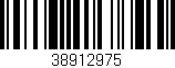 Código de barras (EAN, GTIN, SKU, ISBN): '38912975'