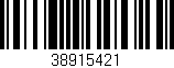Código de barras (EAN, GTIN, SKU, ISBN): '38915421'