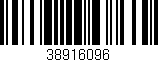 Código de barras (EAN, GTIN, SKU, ISBN): '38916096'