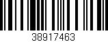 Código de barras (EAN, GTIN, SKU, ISBN): '38917463'