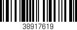 Código de barras (EAN, GTIN, SKU, ISBN): '38917619'
