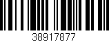 Código de barras (EAN, GTIN, SKU, ISBN): '38917877'