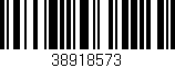 Código de barras (EAN, GTIN, SKU, ISBN): '38918573'