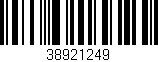 Código de barras (EAN, GTIN, SKU, ISBN): '38921249'