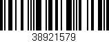 Código de barras (EAN, GTIN, SKU, ISBN): '38921579'